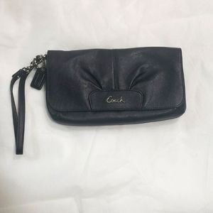 Coach leather wristlet